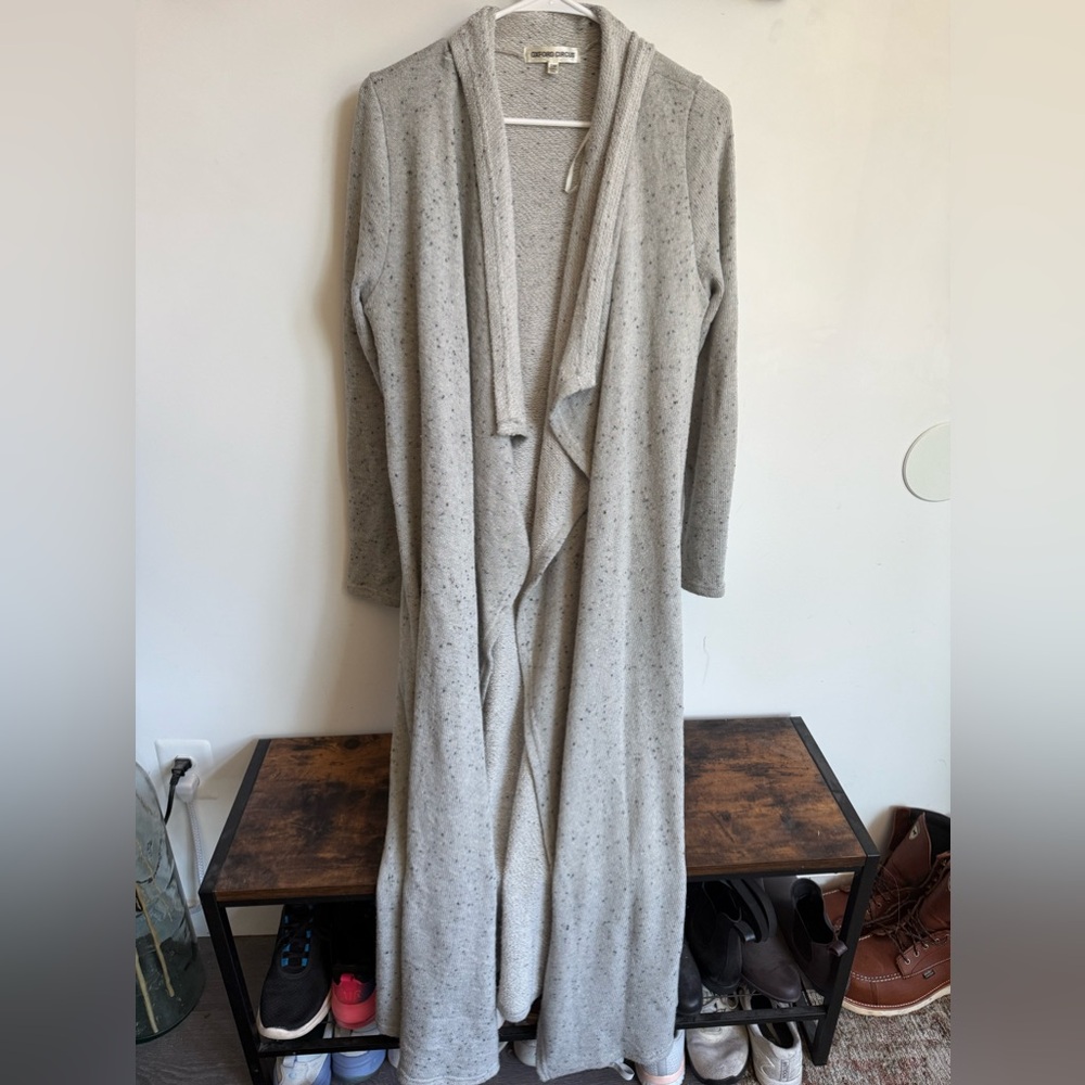 Grey long cardigan